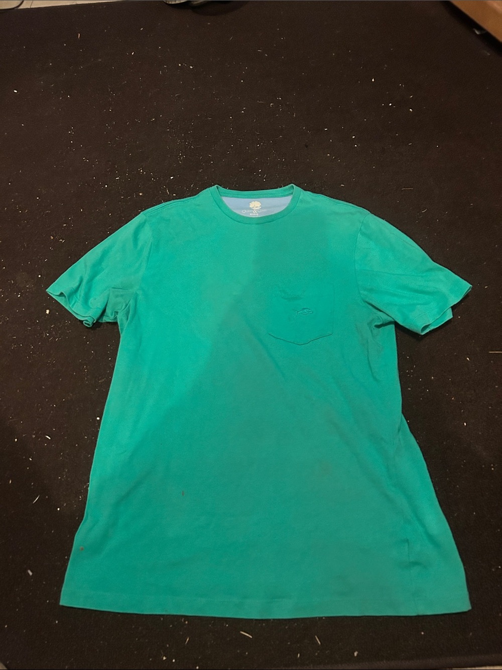 Men's Teal Short Sleeve Crew Pocket T-Shirt